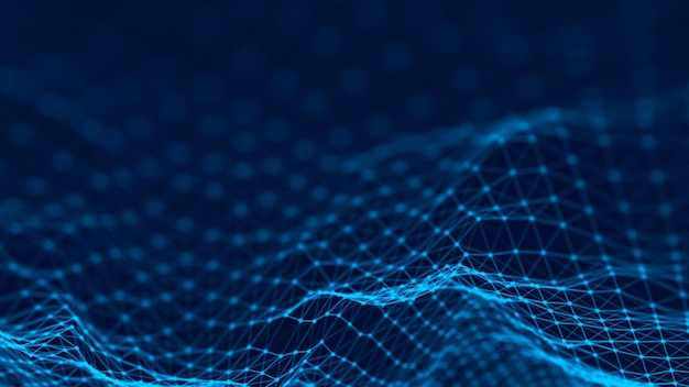 abstract technology background big data visualization futuristic background 3d rendering