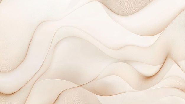 Abstract Wavy Background in Creamy Hues