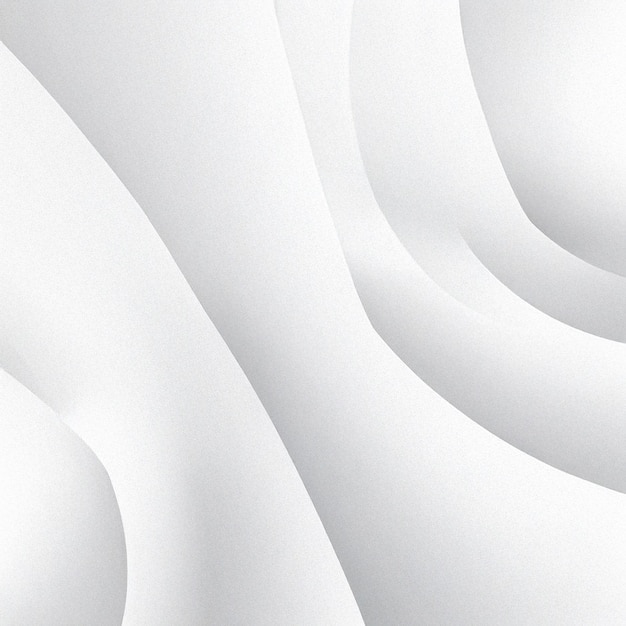 Abstract White Flowing Shapes