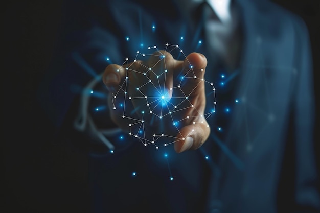 Akıllı şehirde gelişmiş iletişim ve küresel internet ağı bağlantısı