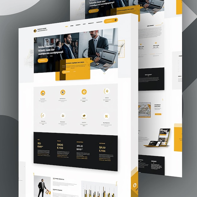 Altın ve kripto para ticareti konusunda uzmanlaşmış bir şirket için profesyonel bir web sitesi yerleşim düzeni design et