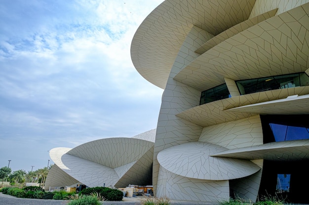 Architecture details of National Museum in Doha Qatar