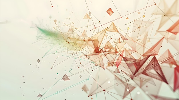 Arrows Pointing Forward in Minimalist Low Poly Abstract Design