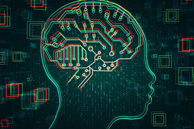 Artificial intelligence and web concept