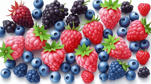 Assortment of fresh berries