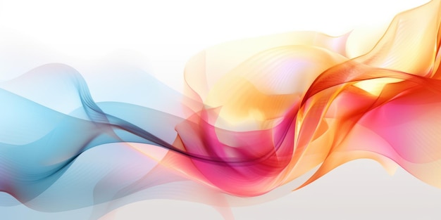 Beautiful abstract colorful transparent floral design background Generative AI AIG32