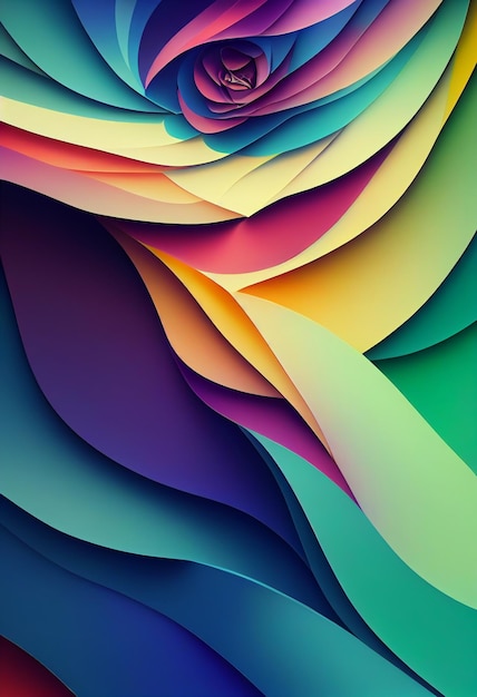beautiful colorful abstract wallpaper 3d rendering