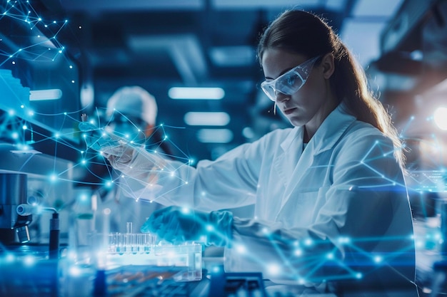 Biyoteknoloji üzerinde çalışanlar, laboratuvarda AI öğrenirken ve kullanırken AI fütüristik yöntemini kullanıyorlar