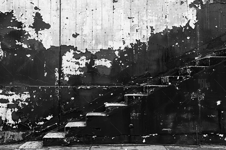 Black and white background large concrete wall seamless texture monochrome