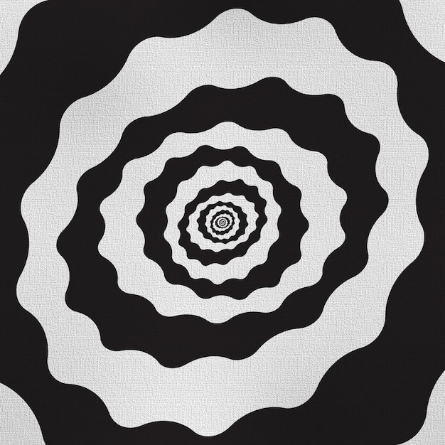 black and white canvas with abstract striped background
