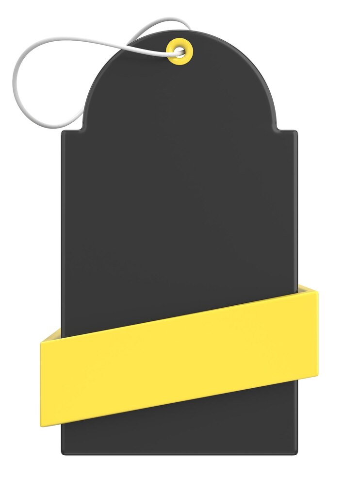 Fotoğraf black friday label sale banner 3d illustration