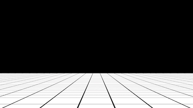 Black grid on white