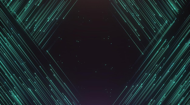 blue line frame on black background
