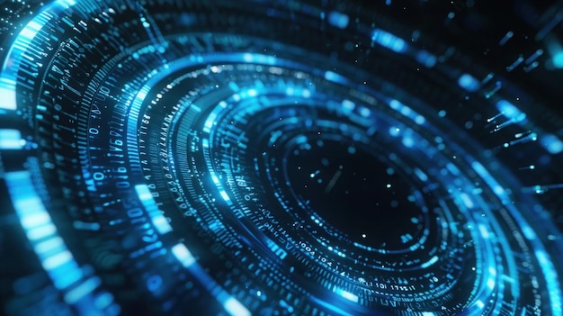 Blue Technology Network Background abstract digital tech banner background copy space