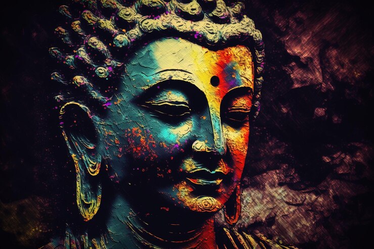 Fotoğraf buddha graphic design illustration background