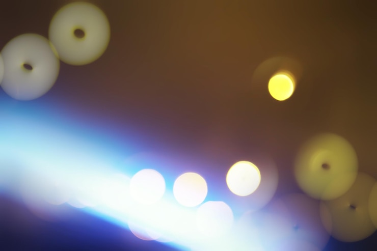 Fotoğraf bulanık bokeh arka planı katman overlay için arka planda soyut bokeh daireleri