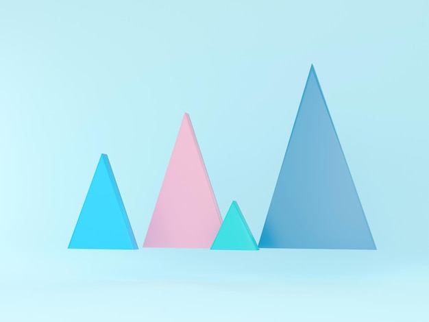 Business Graph. 3D rendering.