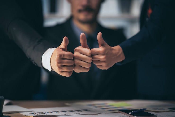Fotoğraf business success ideas from business team