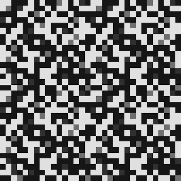 Camouflage texture pixel seamless pattern