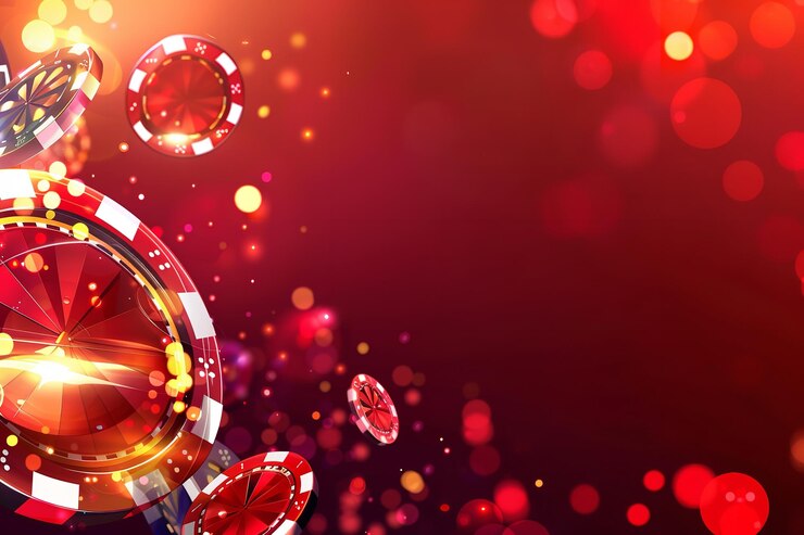 Casino Çipleri Rulet Afişi Metin alanı üst görünüm Boş el ilanı afişi ve kapak reklamı içeren çağdaş kapak başlığı arka plan afişi Üretken Yapay Zeka