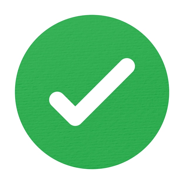 check mark png paper craft sticker transparent background