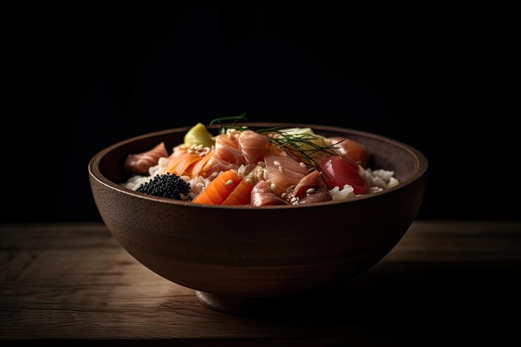 Chirashi zushi Japon suşi Japon yemeği, üretken yapay zeka