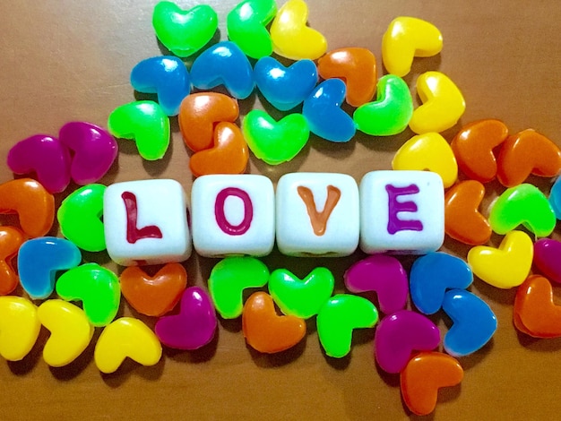 Close-up of colorful candies
