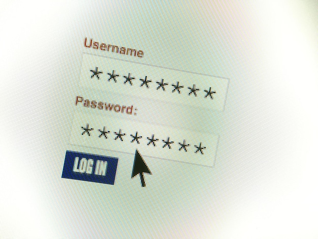 Close-up of cursor on web page
