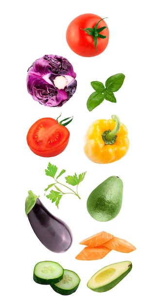 Close-up of fruits growing on white background