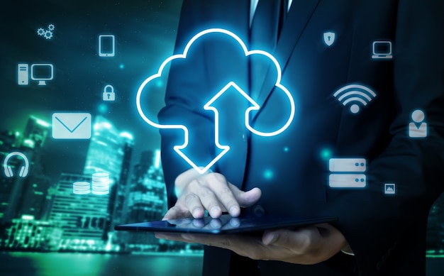 Cloud computing technology and online data storage for global data sharing