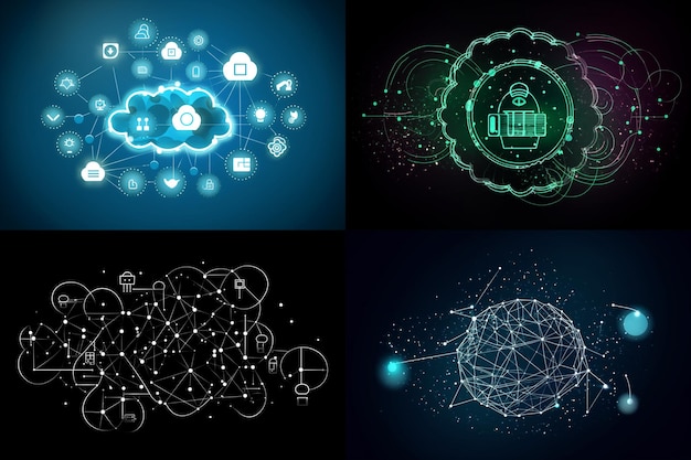 Cloud IOT Internet of Things Icon and symbol
