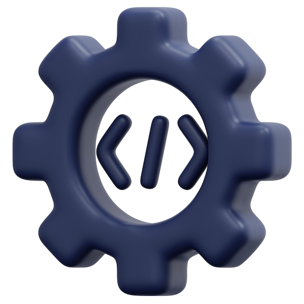 coding 3d render icon illustration