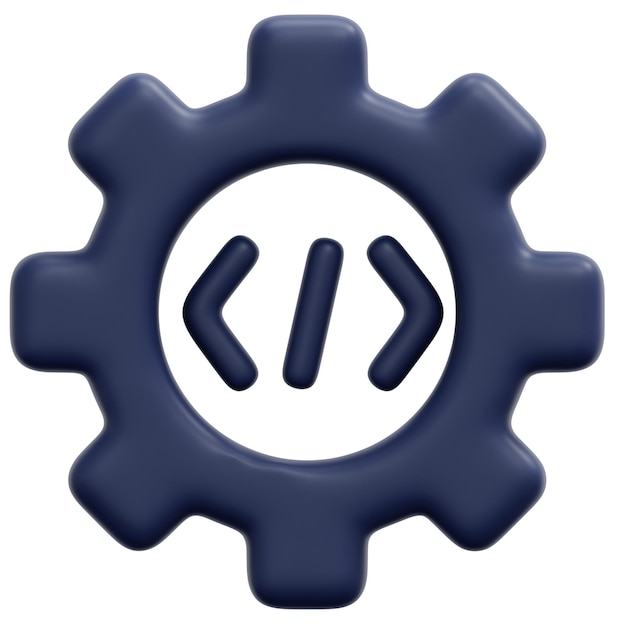 coding 3d render icon illustration