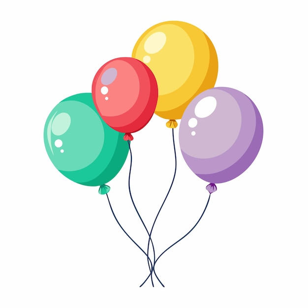 colorful balloons with a green and blue one that says  rainbow