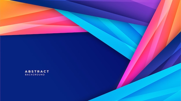 Colorful geometric shapes abstract modern technology background design Vector abstract graphic presentation design banner pattern wallpaper background web template