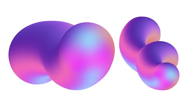Colorful Liquid or Fluid Gradient Design Element