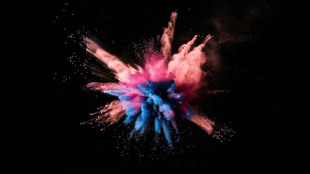 Colorful Powder Explosion