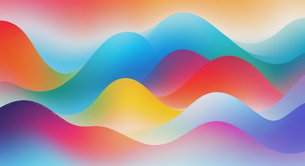 Colorful Ripples Abstract Blurred Background with Wave Pattern MultiColored Abstract Color Gra