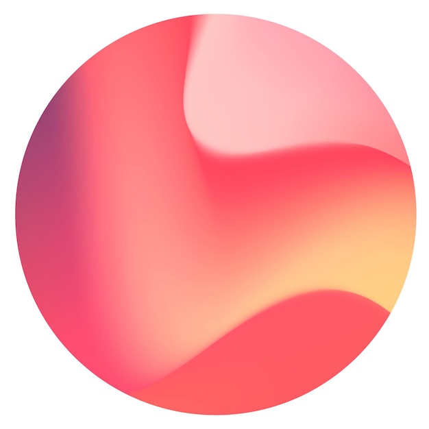 Colorful round gradient element transparent png