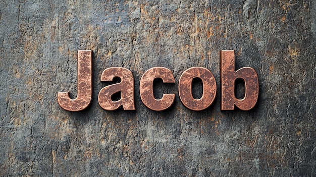 Copper personalized name postcard perfect for decor