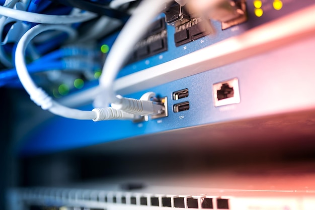 Core switch technology in network room place