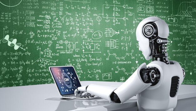 CRM işi için modern bilgisayarda müşteri ilişkileri yönetim sistemi