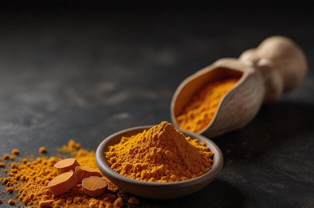 Curcumin Highlighted with Empty Space