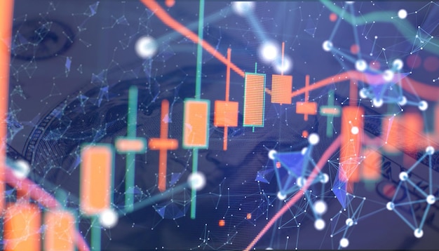 data analyzing from charts and graph to find out the result business graph background