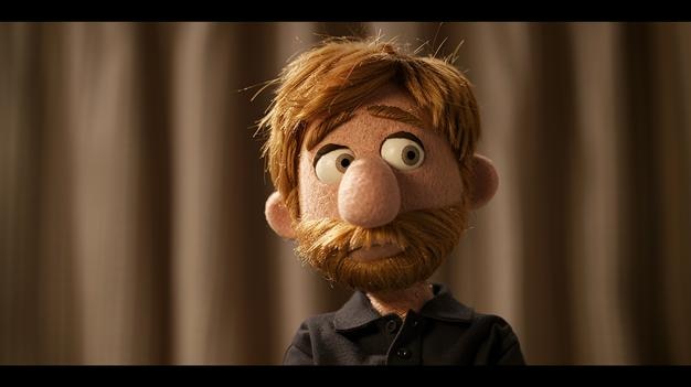 dayanj97 as a Jim Henson Muppet with Brown Hair