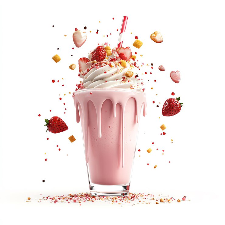 delicious Strawberry Cheesecake Milkshake