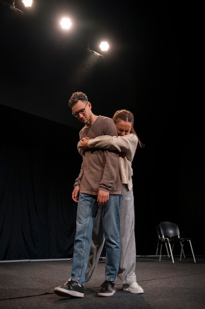 different moments of theater class