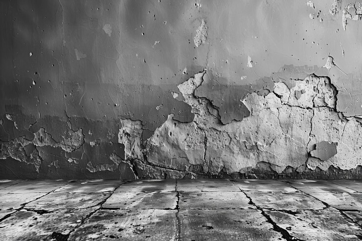 Digital artwork of abstract gray concrete wall background with space for copy concrete floor and em