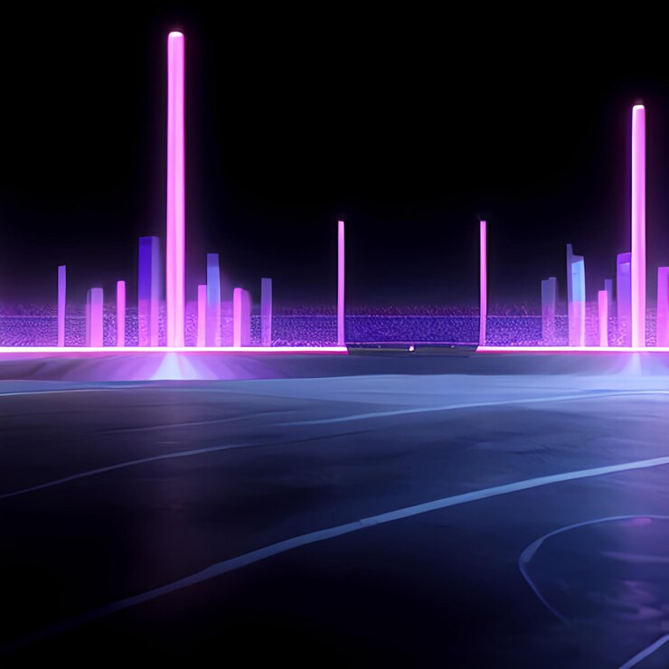 Digital Cyberspace and data network connections background
