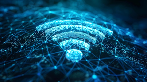 Digital Signal WiFi Connectivity in a Futuristic Setting Generative AI